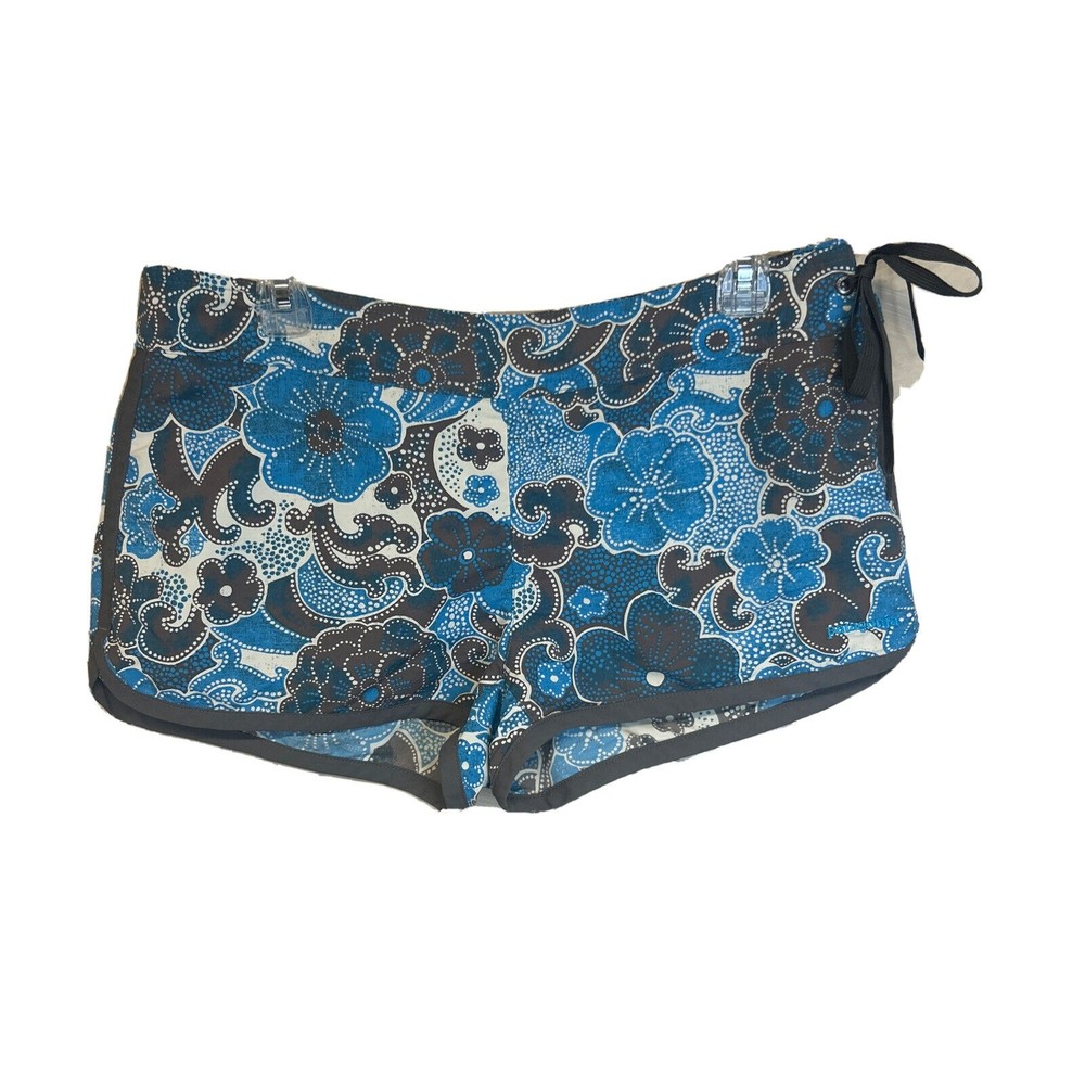 Patagonia Blue Floral Athletic Shorts